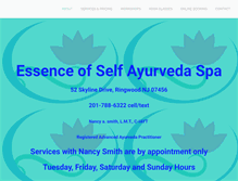 Tablet Screenshot of essenceofself.com